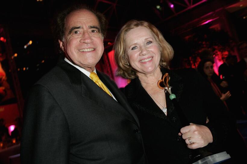 Liv Ullmann and Arthur Cohn at the Herz fuer Kinder charity gala.