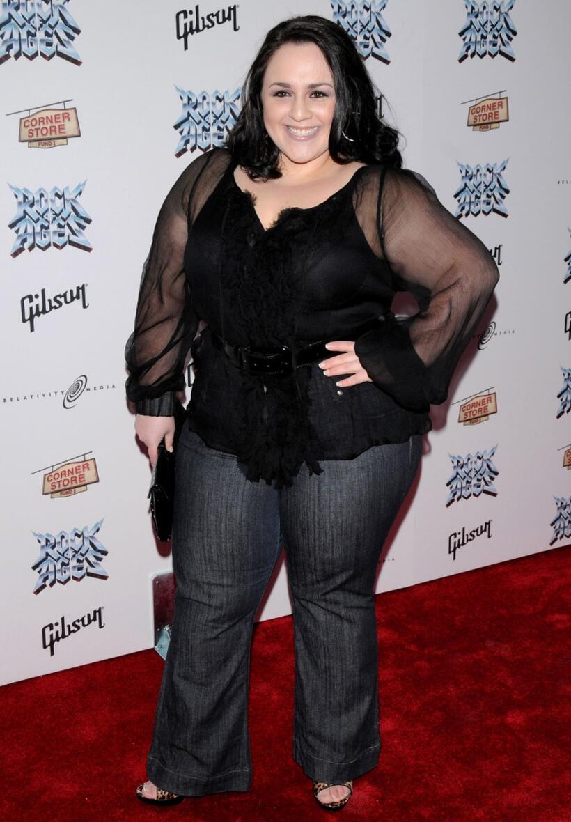 Nikki Blonsky at the Broadway opening night of "Rock of Ages."