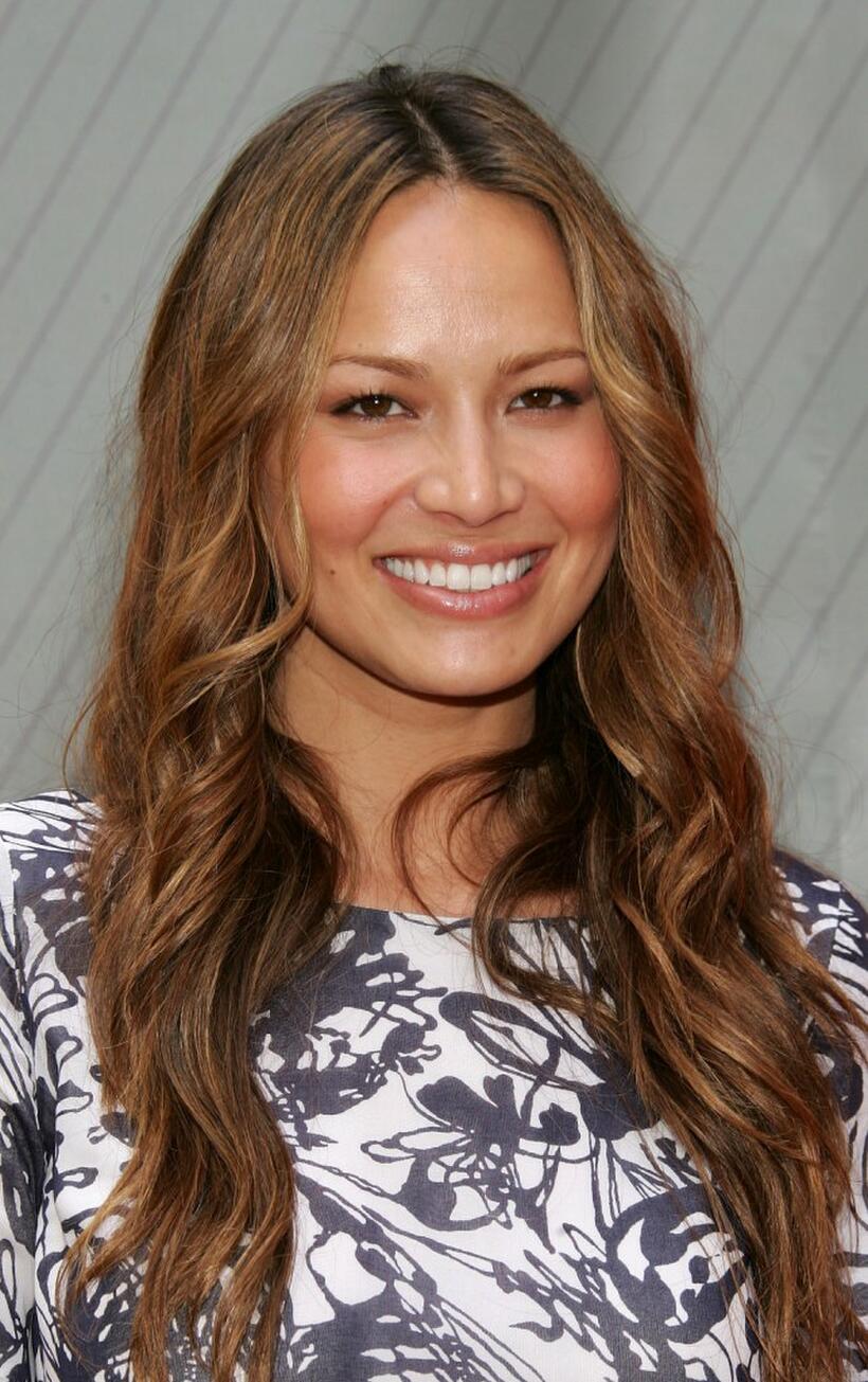 Moon Bloodgood at the NBC Upfronts.