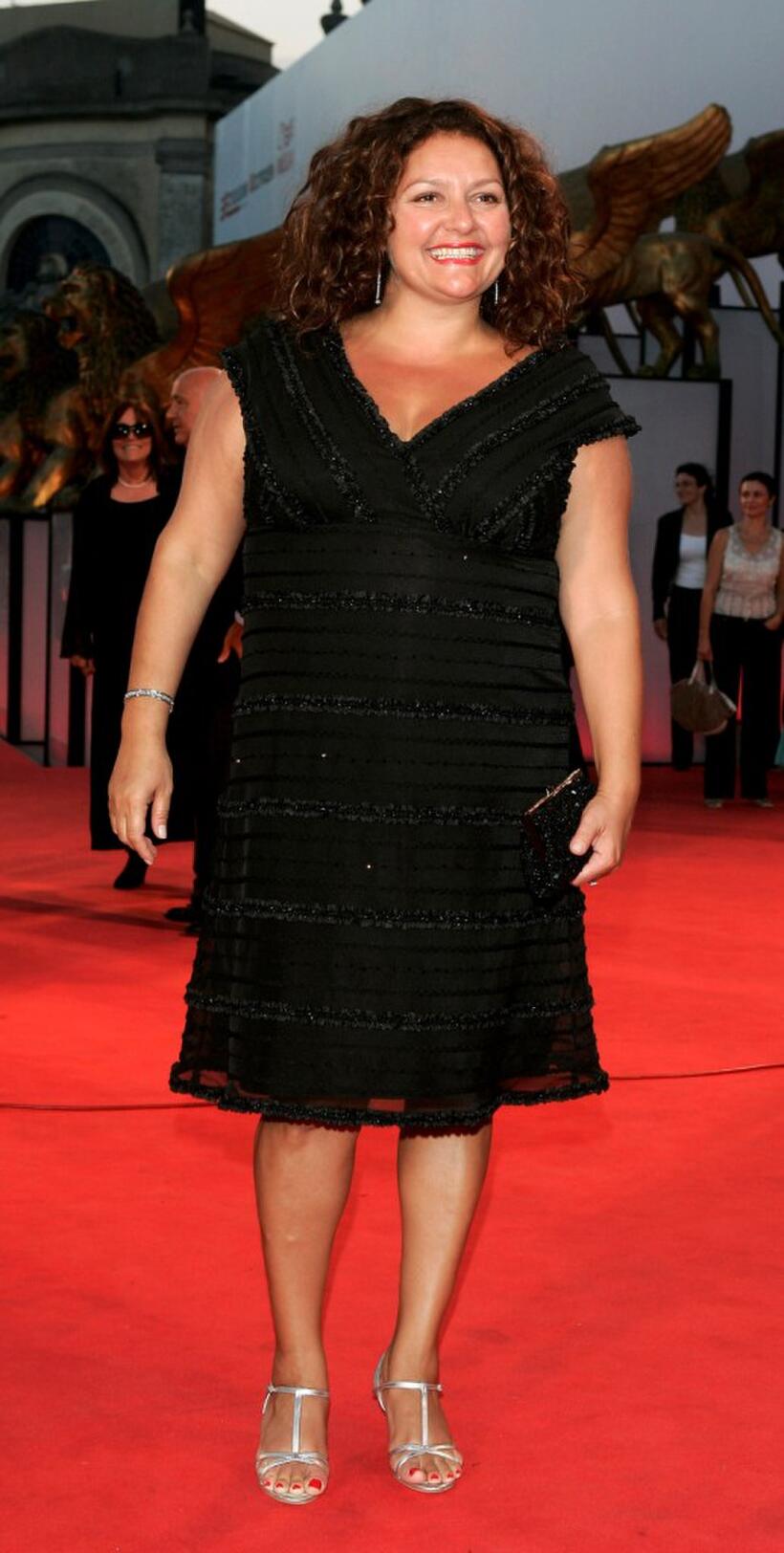 Aida Turturro at the 62nd Venice Film Festival, attends premiere for "Romance And Cigarettes."