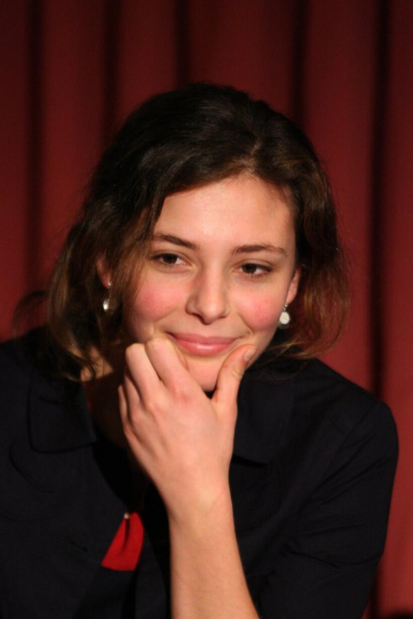 Jasmine Trinca at the promotion of "The Cayman" (Il Caimano).