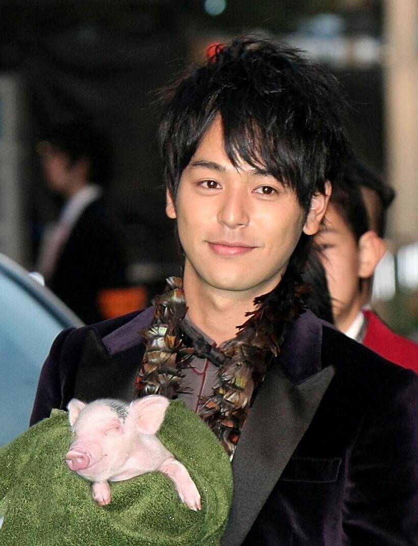 Satoshi Tsumabuki at the 21st Tokyo International Film Festival (TIFF) Opening Ceremony.