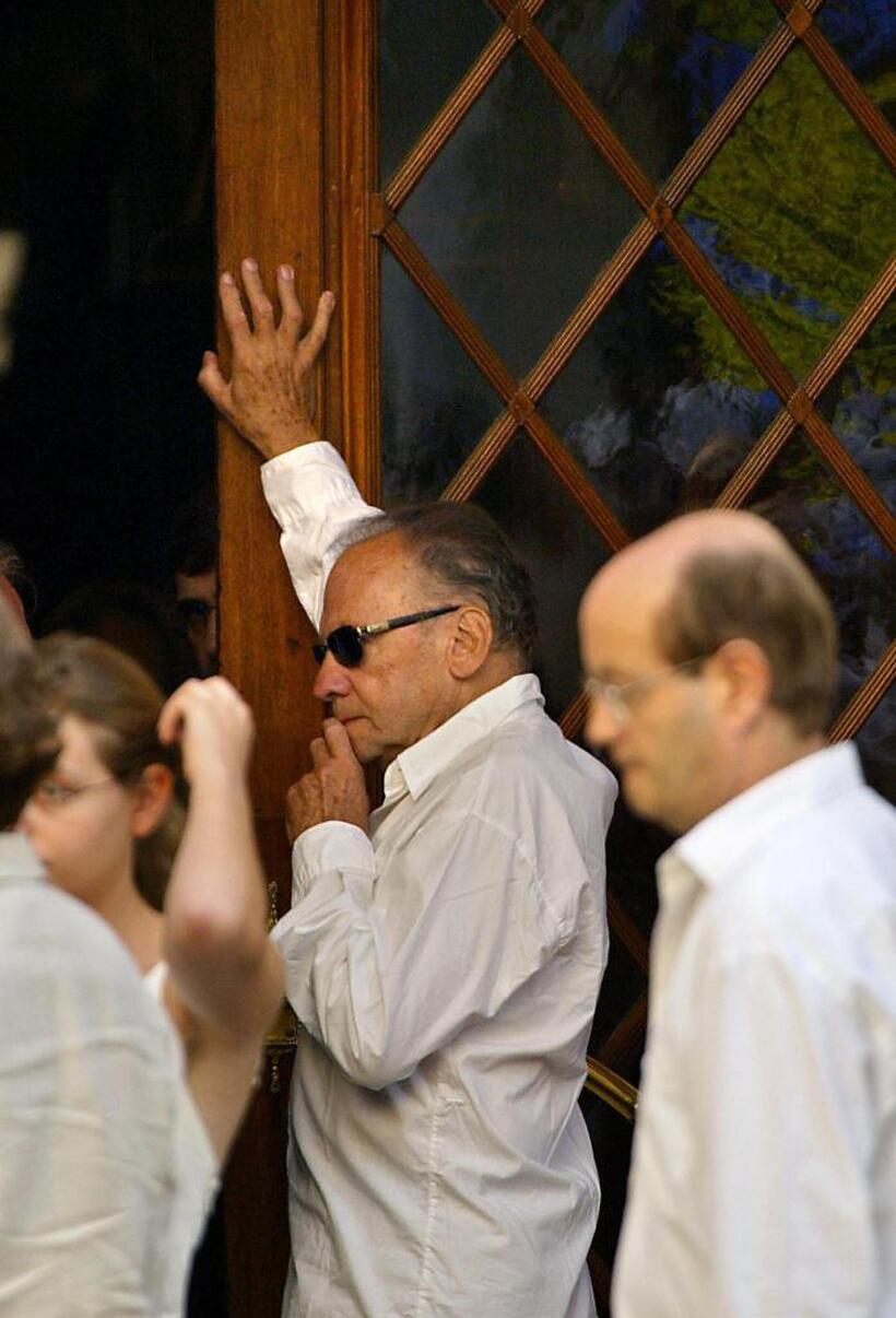 Jean-Louis Trintignant at the Edouard VII theater in Paris for an homage ceremony to his daughter Marie Trintignant.