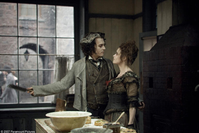 Johnny Depp and Helena Bonham Carter in "Sweeney Todd: The Demon Barber of Fleet Street."