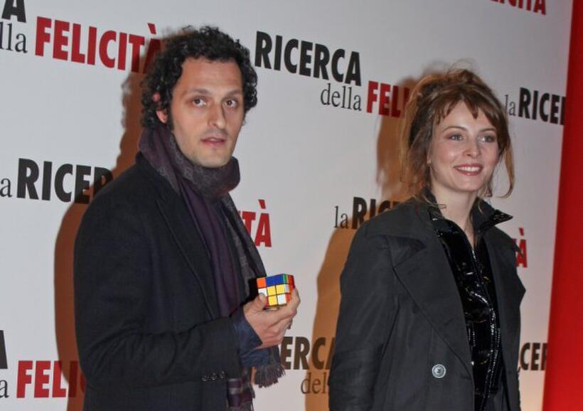 Fabio Troiano and Violante Placido at the premiere of "The Pursuit of Happyness."