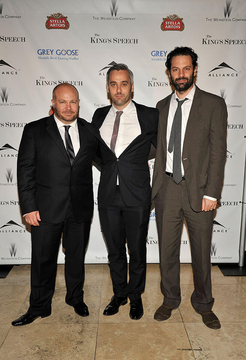 Gareth Unwin, Iain Canning and Emile Sherman at the dinner for "The King's Speech."