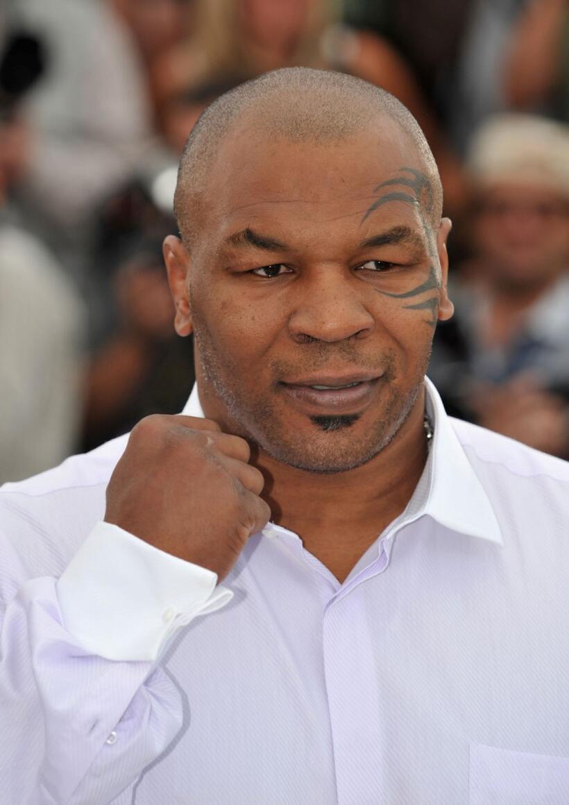 Mike Tyson at the photocall of "Tyson" during the 61st International Cannes Film Festival.