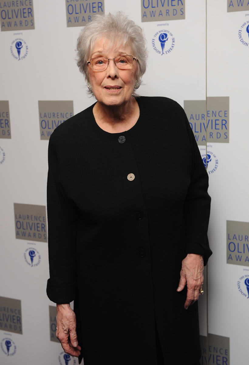 Margaret Tyzack at the Laurence Olivier Awards in London.