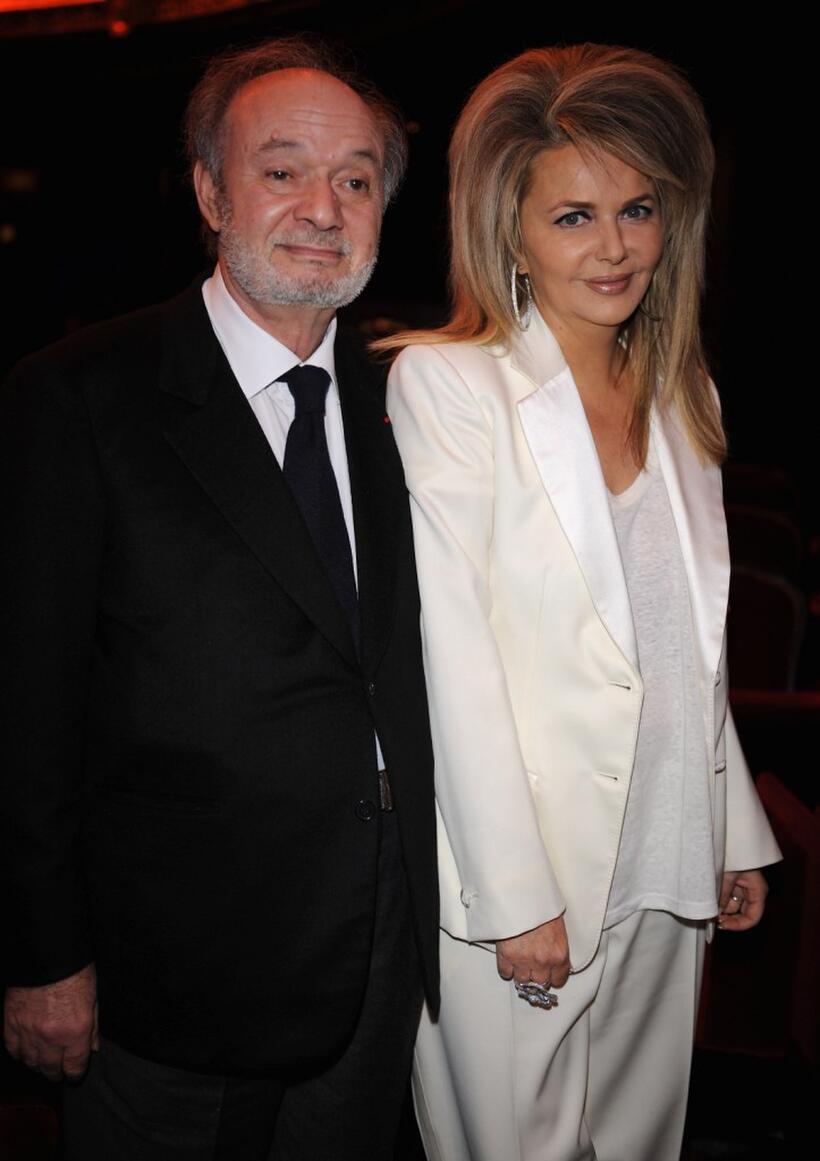 Claude Berri and Nathalie Rheims at the Cesar Film Awards 2008.