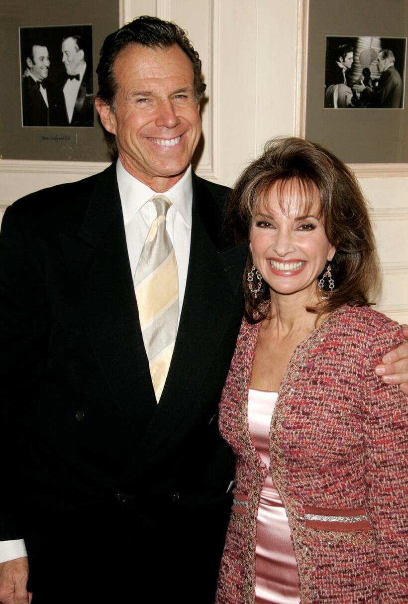 Bill Boggs and Susan Lucci at the Friars Club centennial luncheon series.