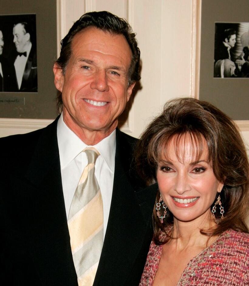 Bill Boggs and Susan Lucci at the Friars Club centennial luncheon series.