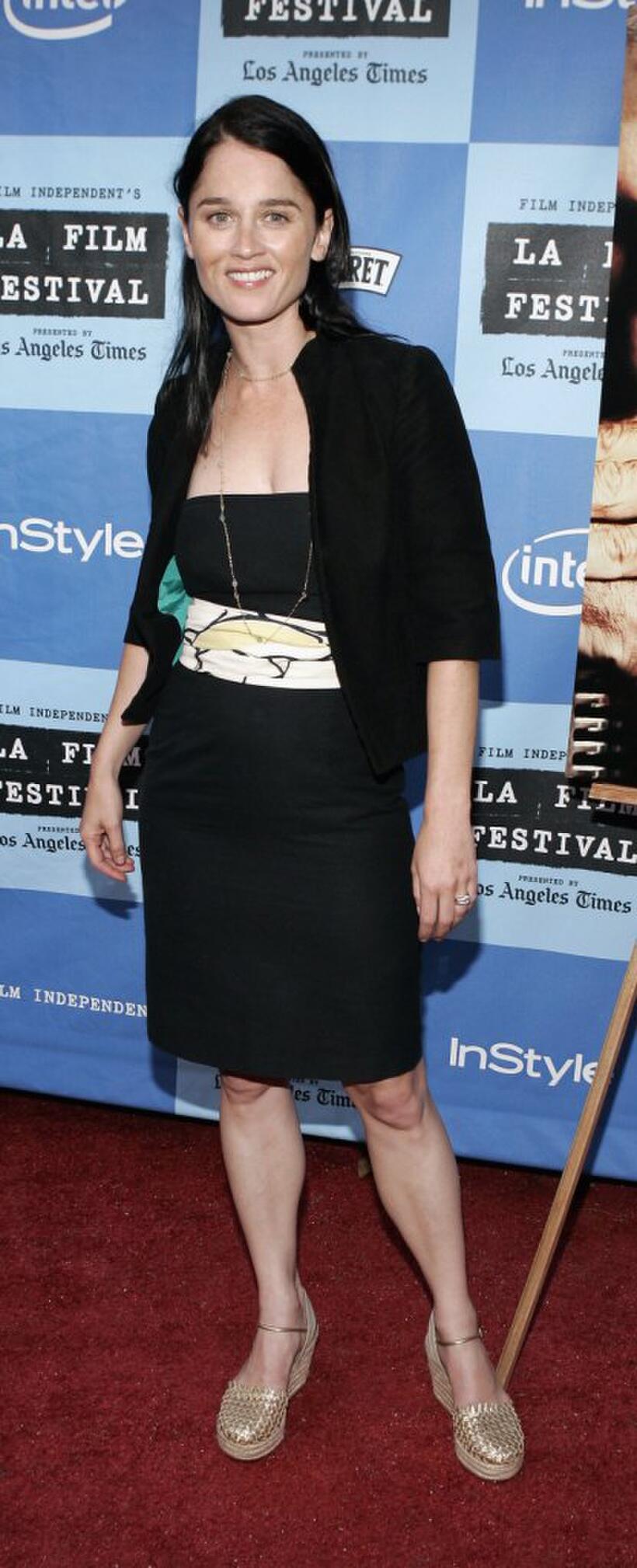 Robin Tunney at the premiere of "Leonard Cohen I'm Your Man" during the LA Film Festival.