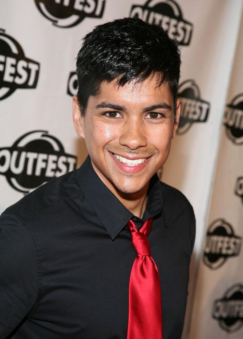Jeremy Ray Valdez at the 2009 Outfest opening night gala of "La Mission."
