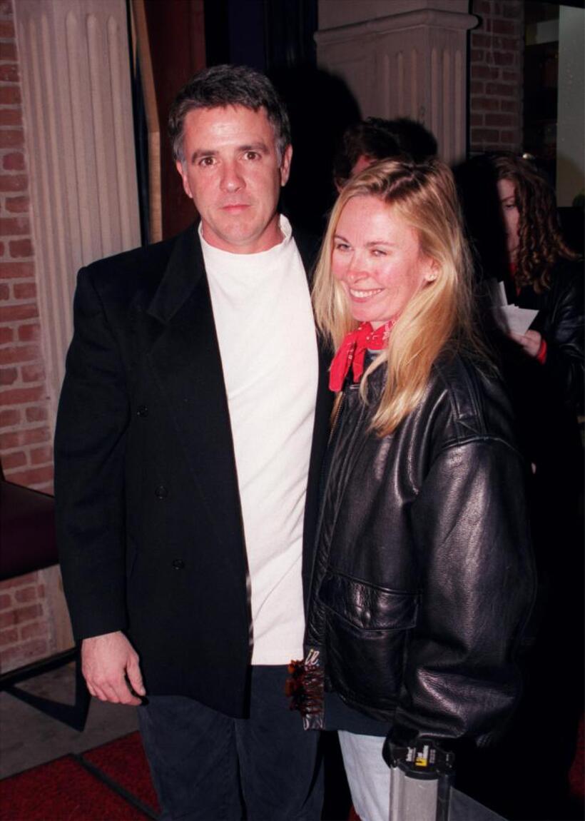 Scott Valentine and Kim Valentine at the premiere party of "Black Scorpion."