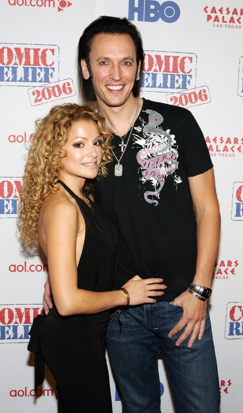 Sylvia DeMarco and Steve Valentine at the Comic Relief 2006 show.