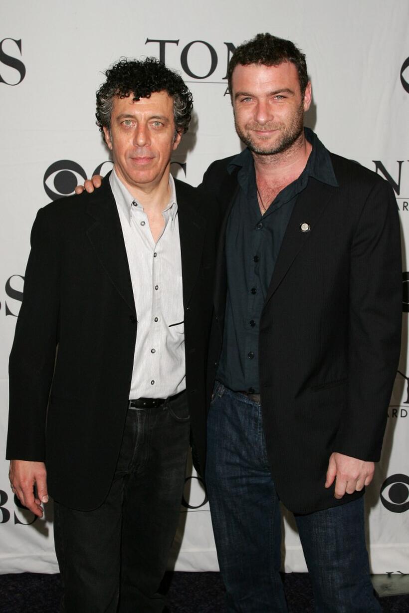 Eric Bogosian and Liev Schreiber at the 2007 Tony Awards nominees press reception.