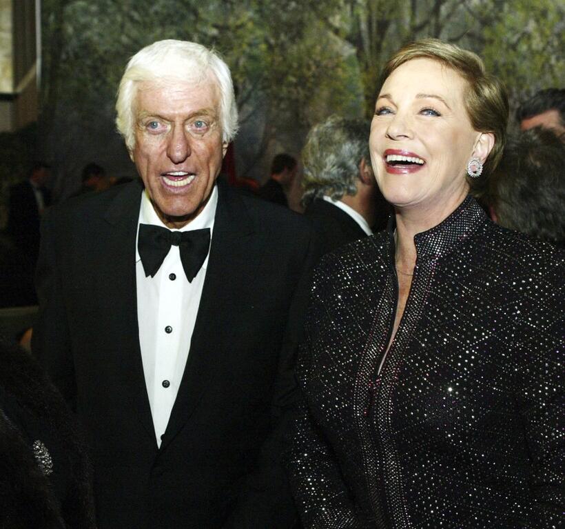 Dick Van Dyke and Julie Andrews at the Disney's "Mary Poppins" 40th Anniversary Edition DVD release party.