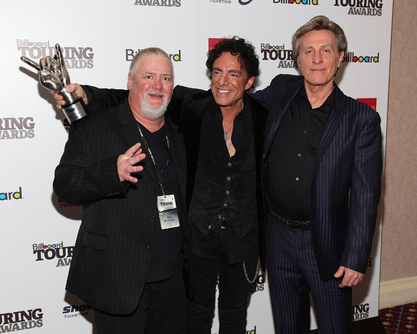 Ray Waddell, Neal Schon and Ross Valory at the 2011 Billboard Touring Awards in New York.