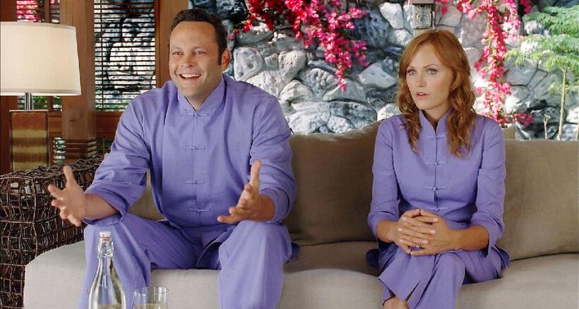 Vince Vaughn and Malin Akerman in "Couples Retreat."