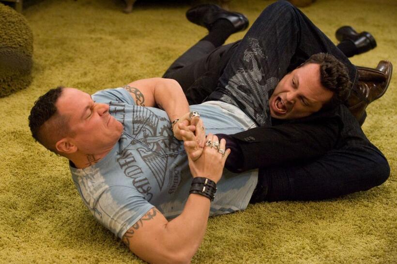 Jon Favreau as Denver and Vince Vaughn as Brad in "Four Christmases."