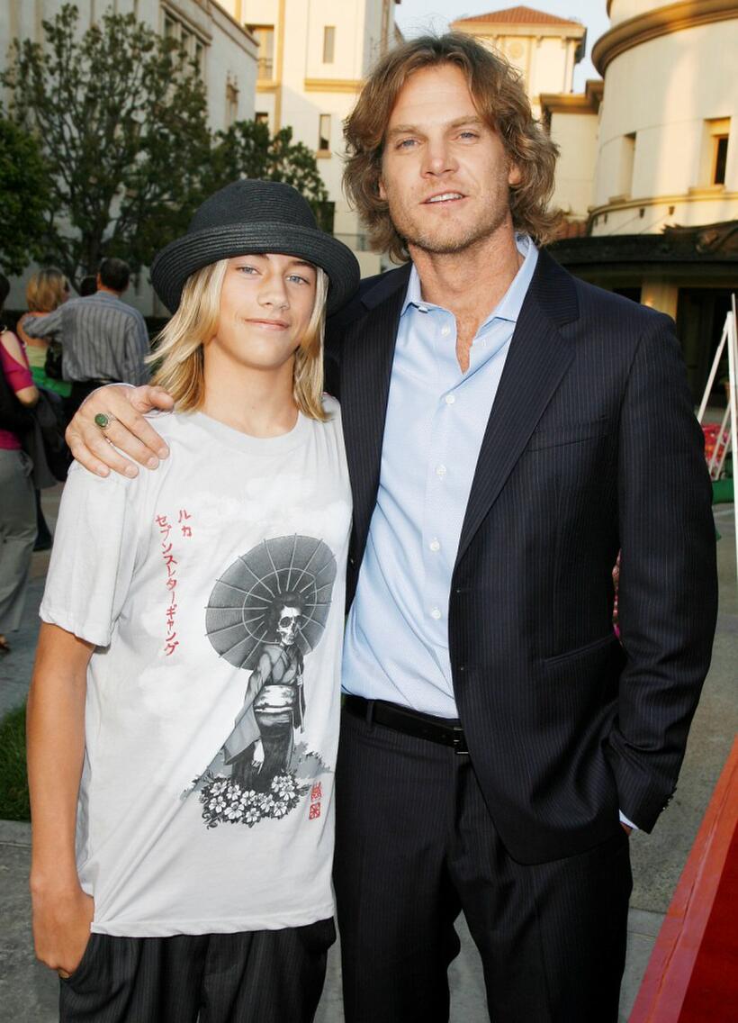 Greyson Fletcher and Brian Van Holt at the premiere of "John from Cincinnati."