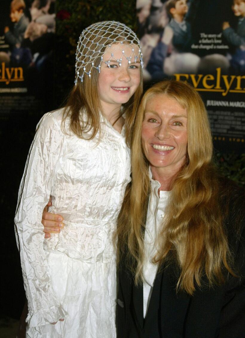 Sophie Vavasseur and Beau St. Clair at the premiere of "Evelyn."