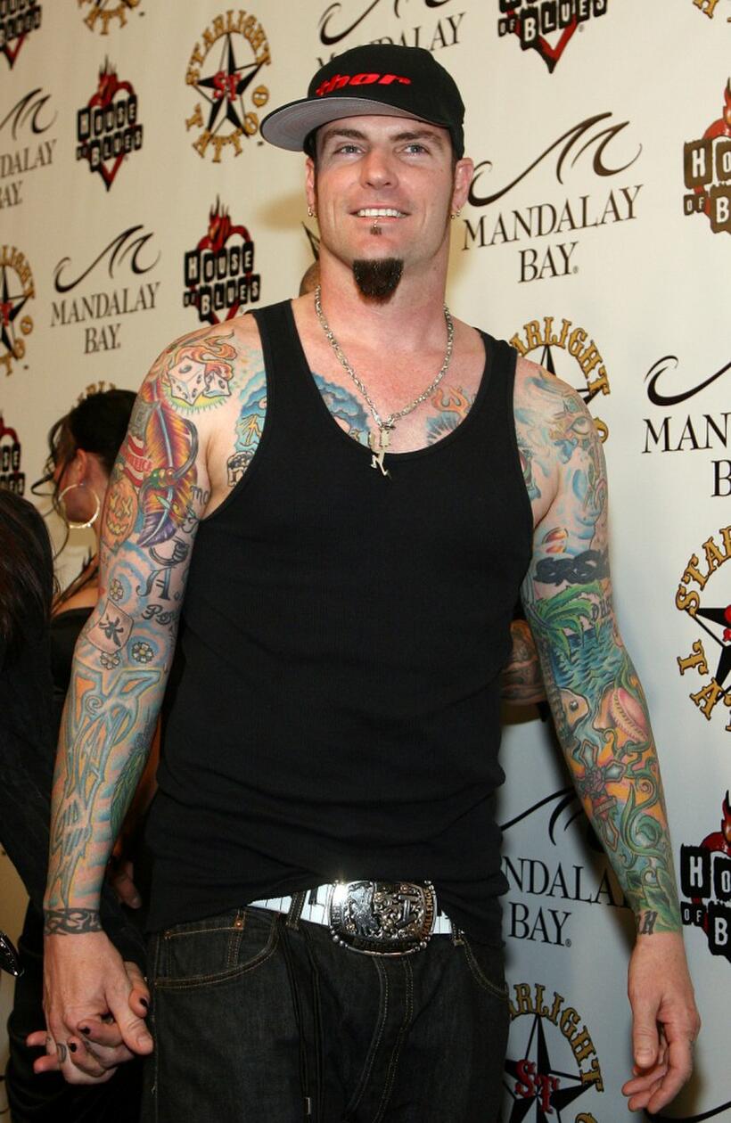 Vanilla Ice at the grand opening of Mario Barths Starlight Tattoo.