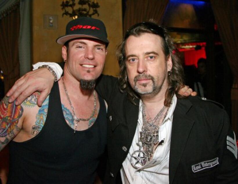 Vanilla Ice and Mario Barth at the grand opening of Mario Barths Starlight Tattoo.