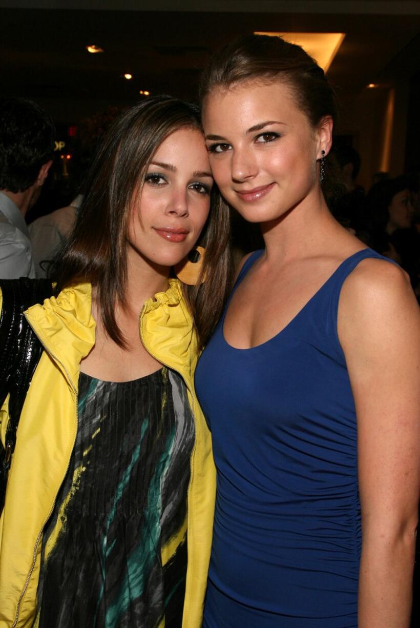 Tiffany Dupont and Emily VanCamp at the "Kenneth Cole Celebrates The Awearness Fund" event.