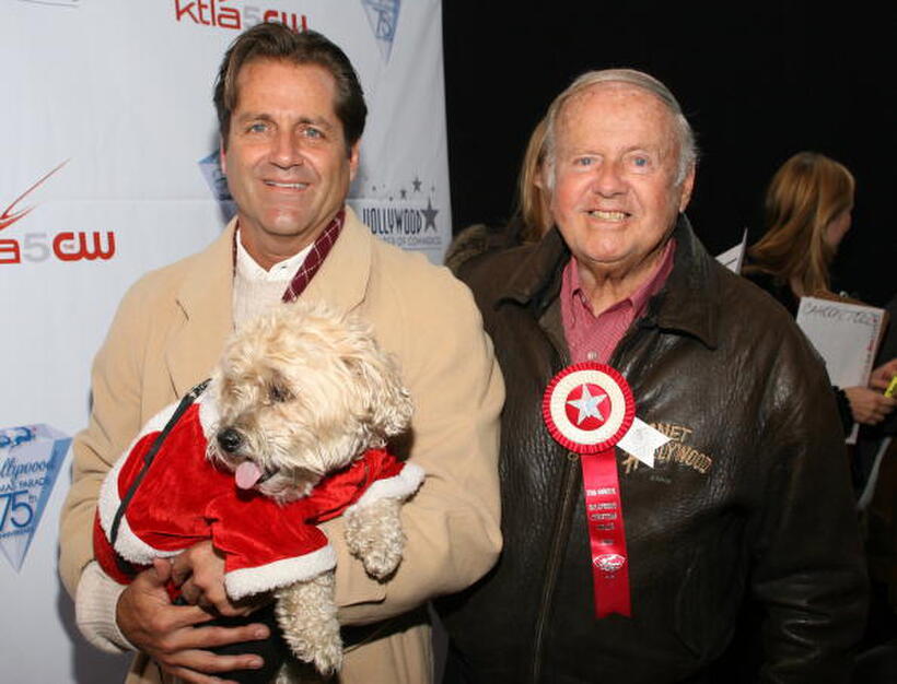 Dick Van Patten and Guest at the 75th Annual Hollywood Christmas Parade.