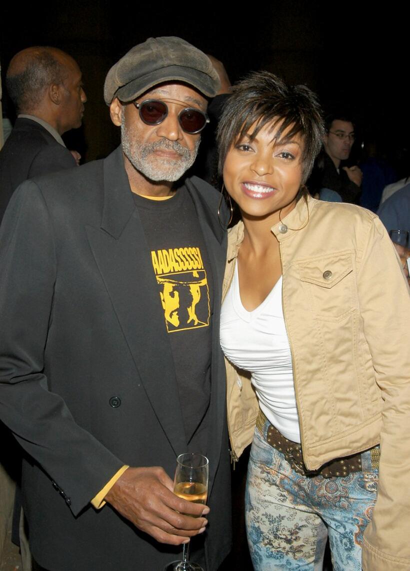 Melvin Van Peebles and Taraji P. Henson at the after party for the Los Angeles Premiere of "BAADASSSSS!".