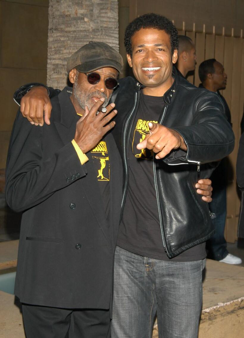 Melvin Van Peebles and Mario Van Peebles at the Los Angeles Premiere of "BAADASSSSS!".