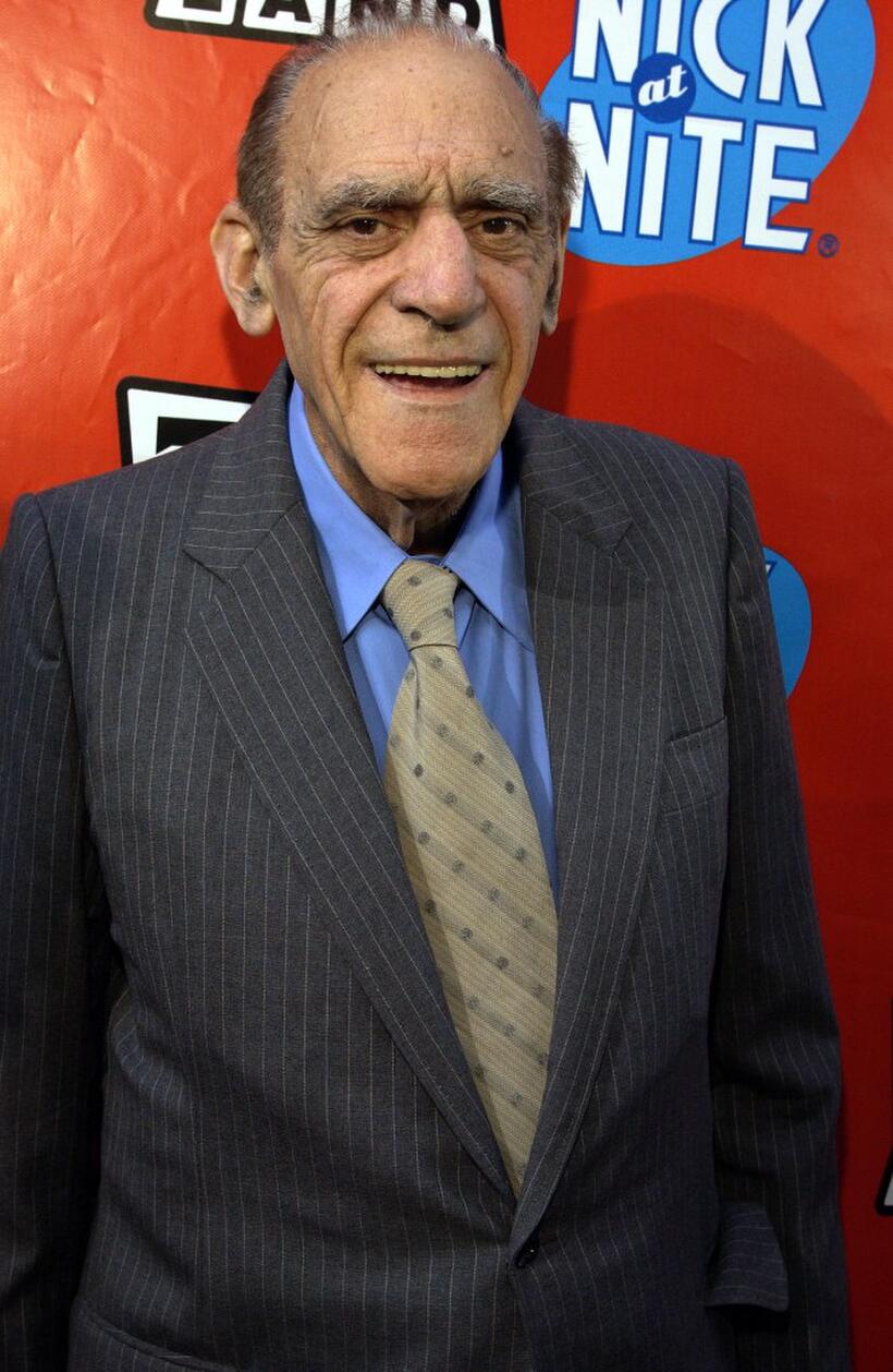 Abe Vigoda at the TV Land and Nick at Nite Upfront in "The Bat Cave."
