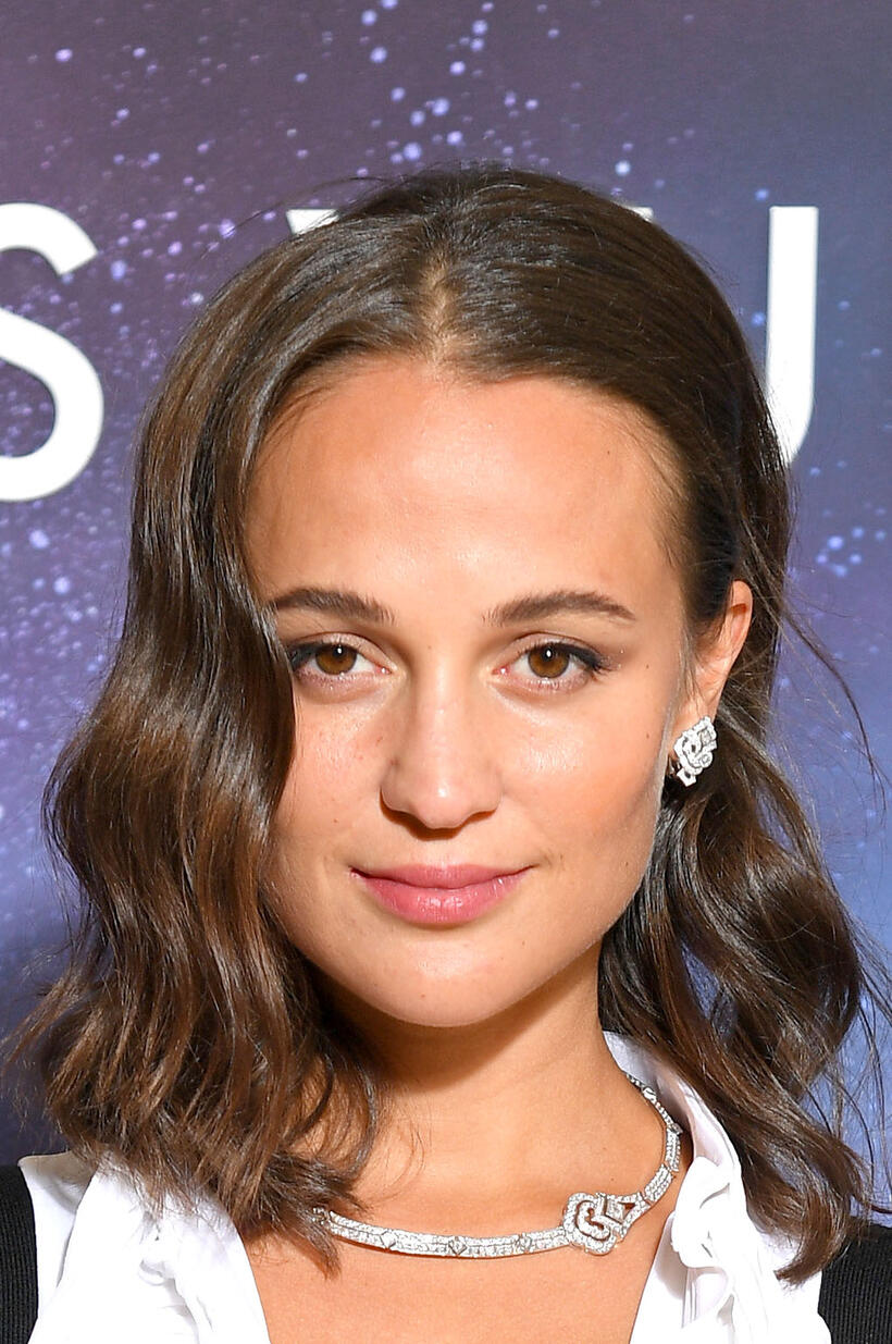 Alicia Vikander at the Louis Vuitton Stellar Jewelry Cocktail Event in Paris.