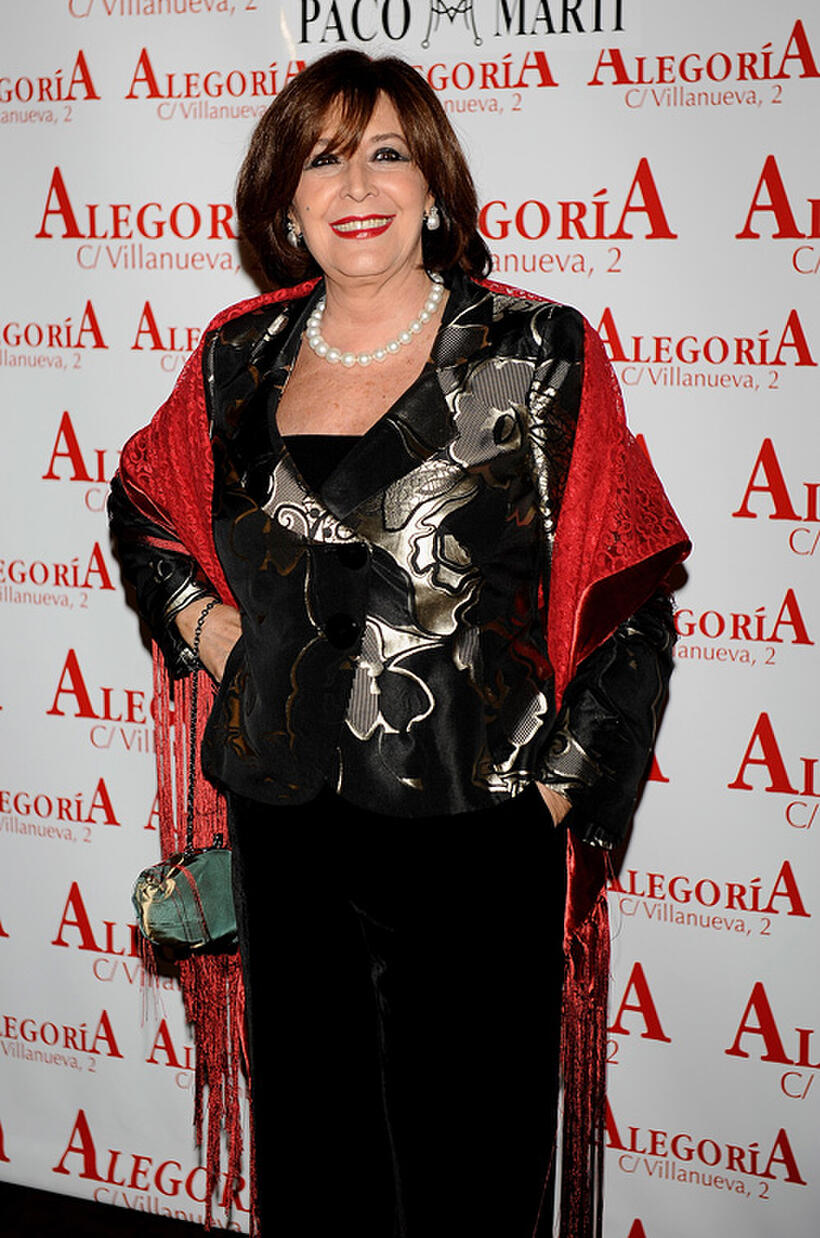 Concha Velasco at the Concha Velasco's birthday party in Spain.