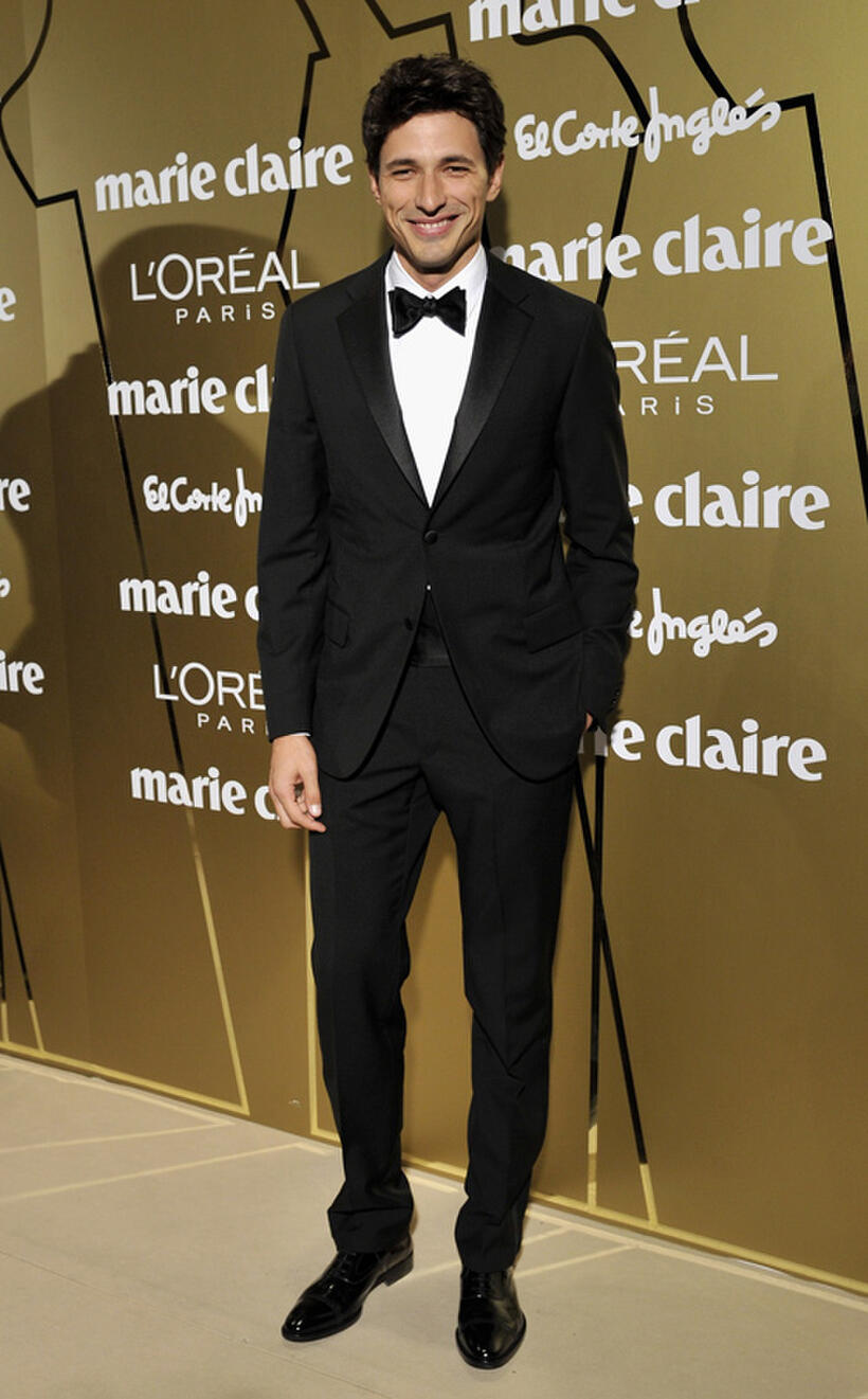 Andres Velencoso at the Marie Claire Prix de la Moda Awards 2010 in Spain.