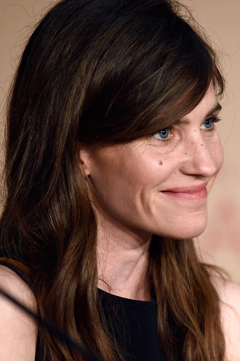 Laura Verlinden at the "Happy End" press conference during the 70th annual Cannes Film Festival.