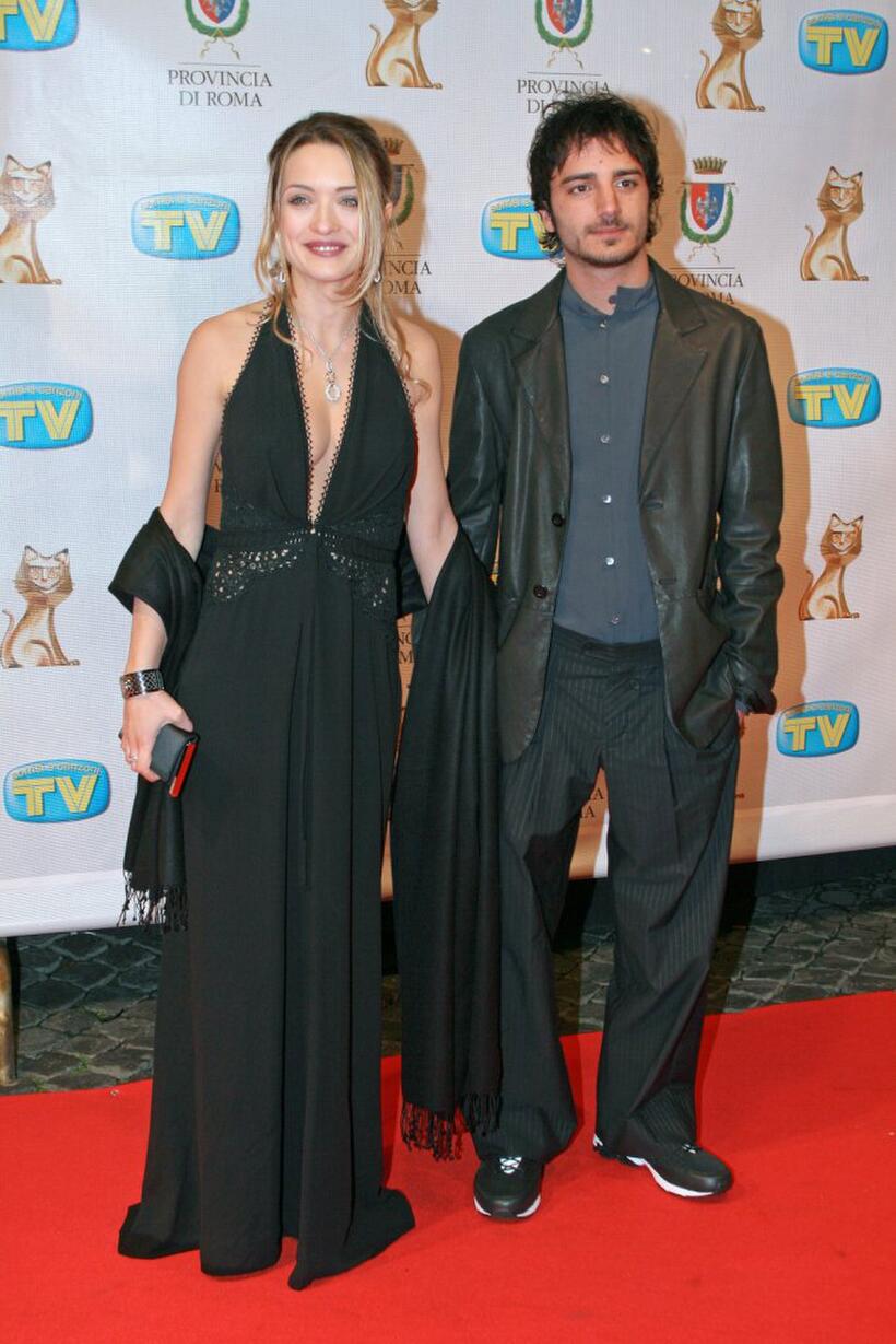 Carolina Crescentini and Nicolas Vaporidis at the Italian TV Awards "Telegatti."