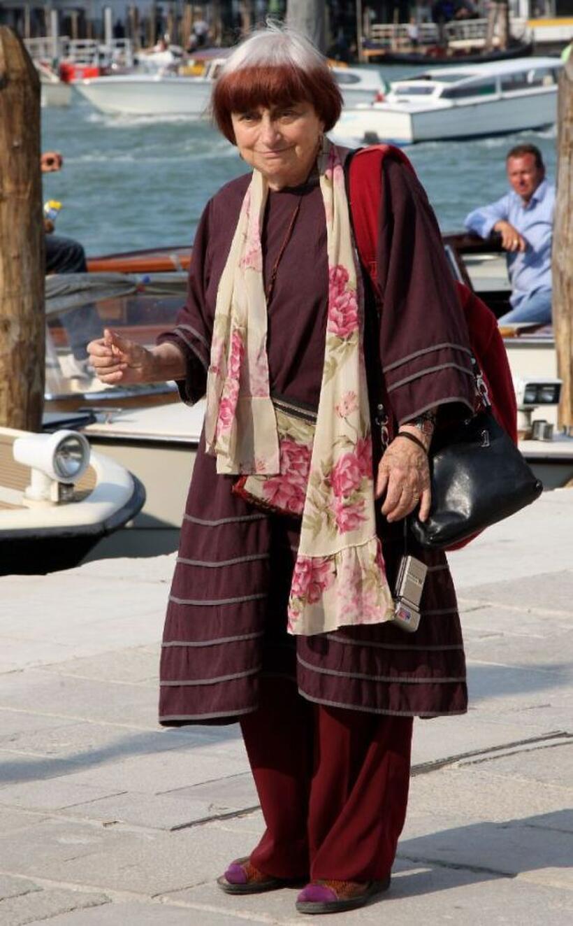 Agnes Varda at the opening of the new Contemporary Art Centre - Francois Pinault Foundation.