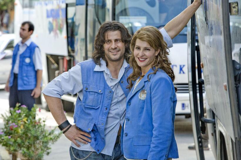 Alexis Georgoulis and Nia Vardalos in "My Life in Ruins."