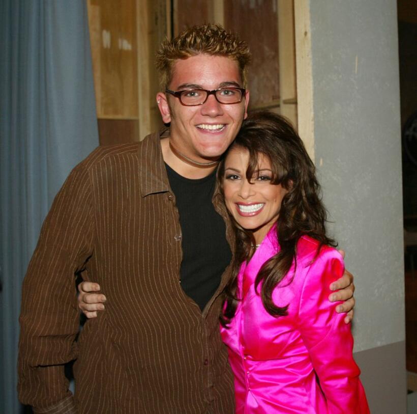 Jim Verraros and Paula Abdul at the live broadcast of FOX-TVs "American Idol."