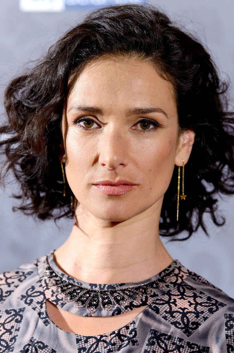 Indira Varma at the launch of "Patrick Melrose" in London.