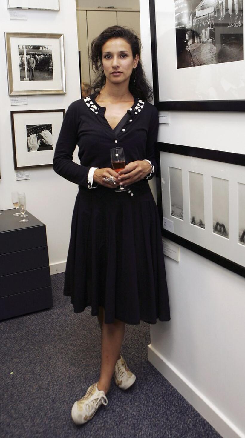 Indira Varma at the private view of "Off Stage: The RADA Centenary Portraits."