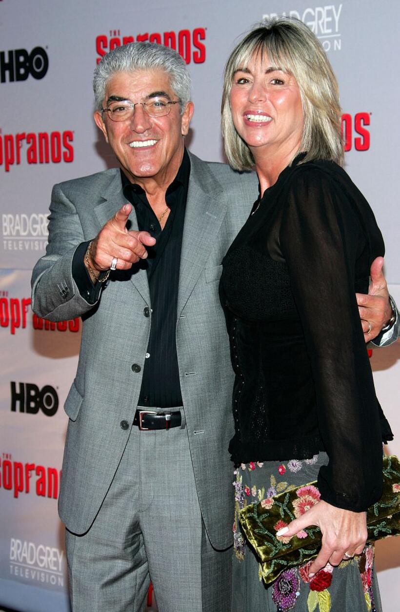 Frank Vincent and his wife Kathleen at the premiere of "The Sopranos" at Radio City Music Hall.