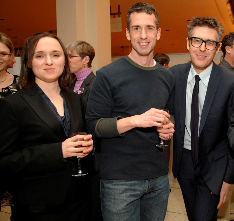 Sarah Vowell, Dan Savage and Ira Glass at the WNYC Radio Circle presents "This American Life."