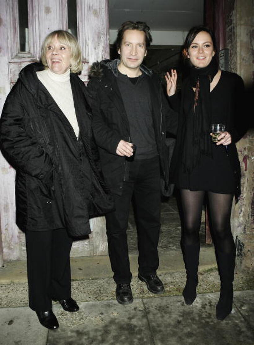 Diana Rigg, Ronan Vibert and Rachael Stirling at the Uncle Vanya after party.