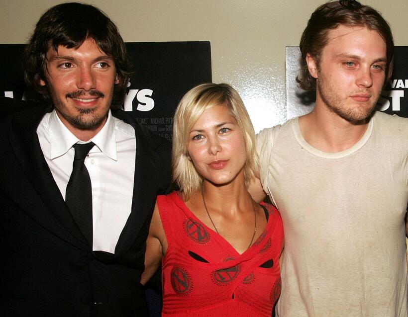 Lukas Haas, Nicole Vicius and Michael Pitt at the premiere of "Last Days."