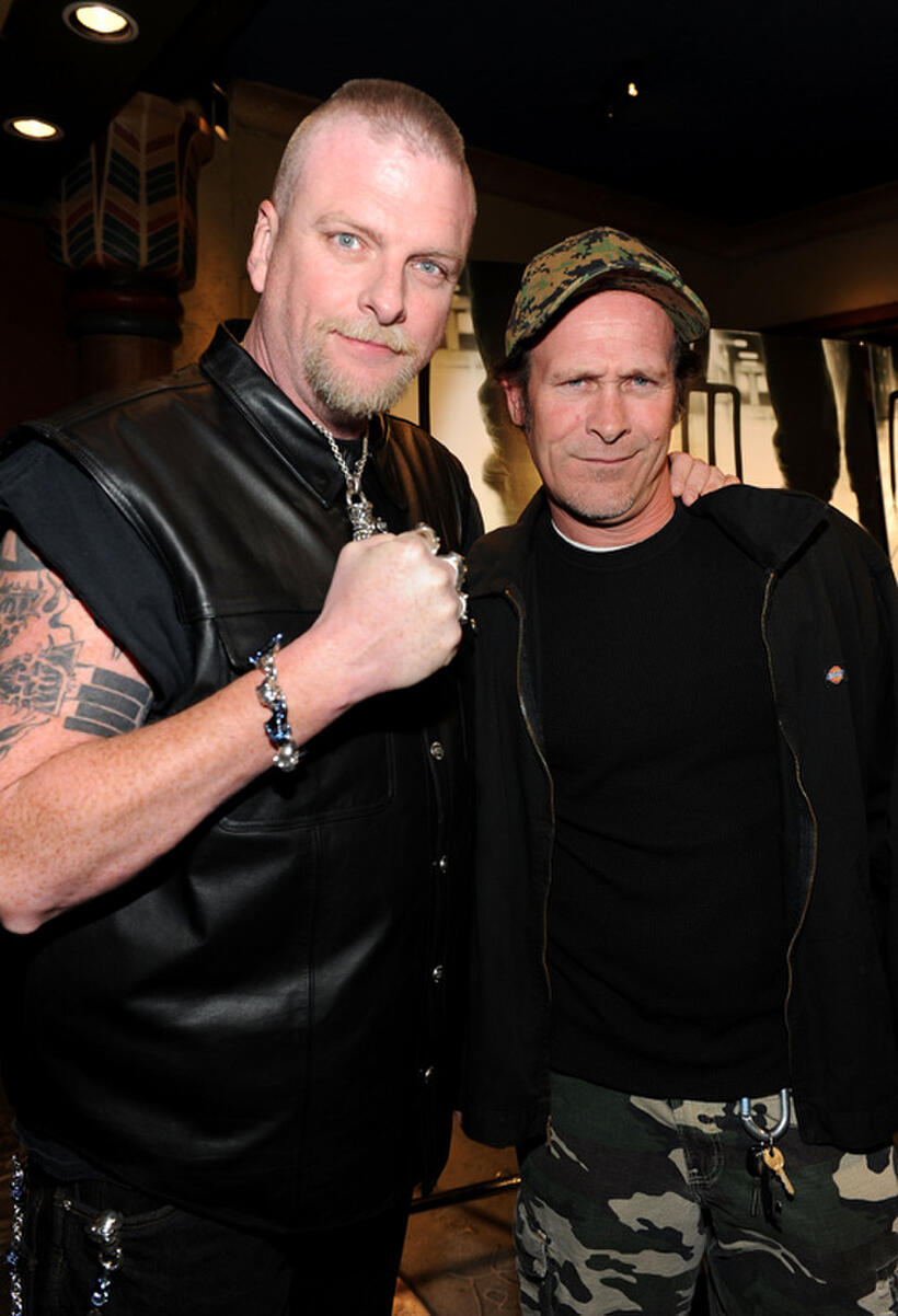 Brett Wagner and Thomas Rounds at the California premiere of "The Crazies."