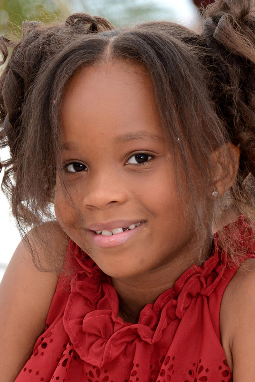 Quvenzhane Wallis at the photocall of "Beasts Of The Southern Wild" during the 65th Annual Cannes Film Festival in France.