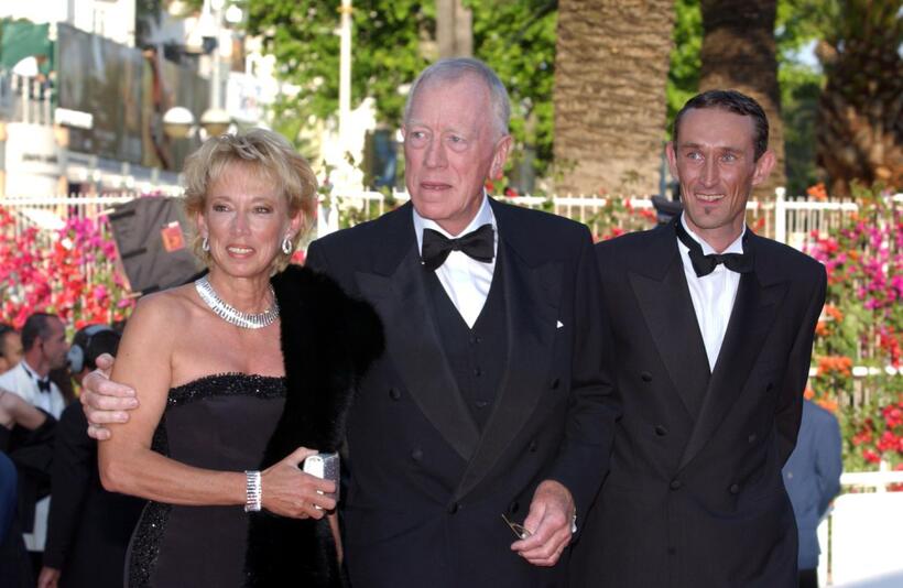 Max von Sydow at the 55th Cannes Film Festival in Cannes for a screening of "Hollywood Ending".